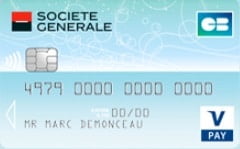 Les cartes bancaires de la Société Générale carte bancaire V PAY Société Générale