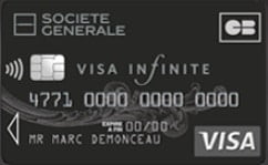 Dans quelles banques trouver une Black Card ? cb visa infinite societe generale