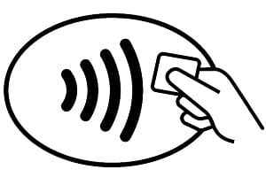 Qu'est ce que le paiement sans contact ? symbole paiement sans contact