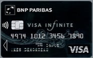 Les cartes bancaires à la BNP Paribas carte bancaire visa infinite de la bnp paribas