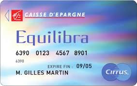 Les cartes bancaires à la Caisse d'Epargne CB equilibra caisse d'epargne